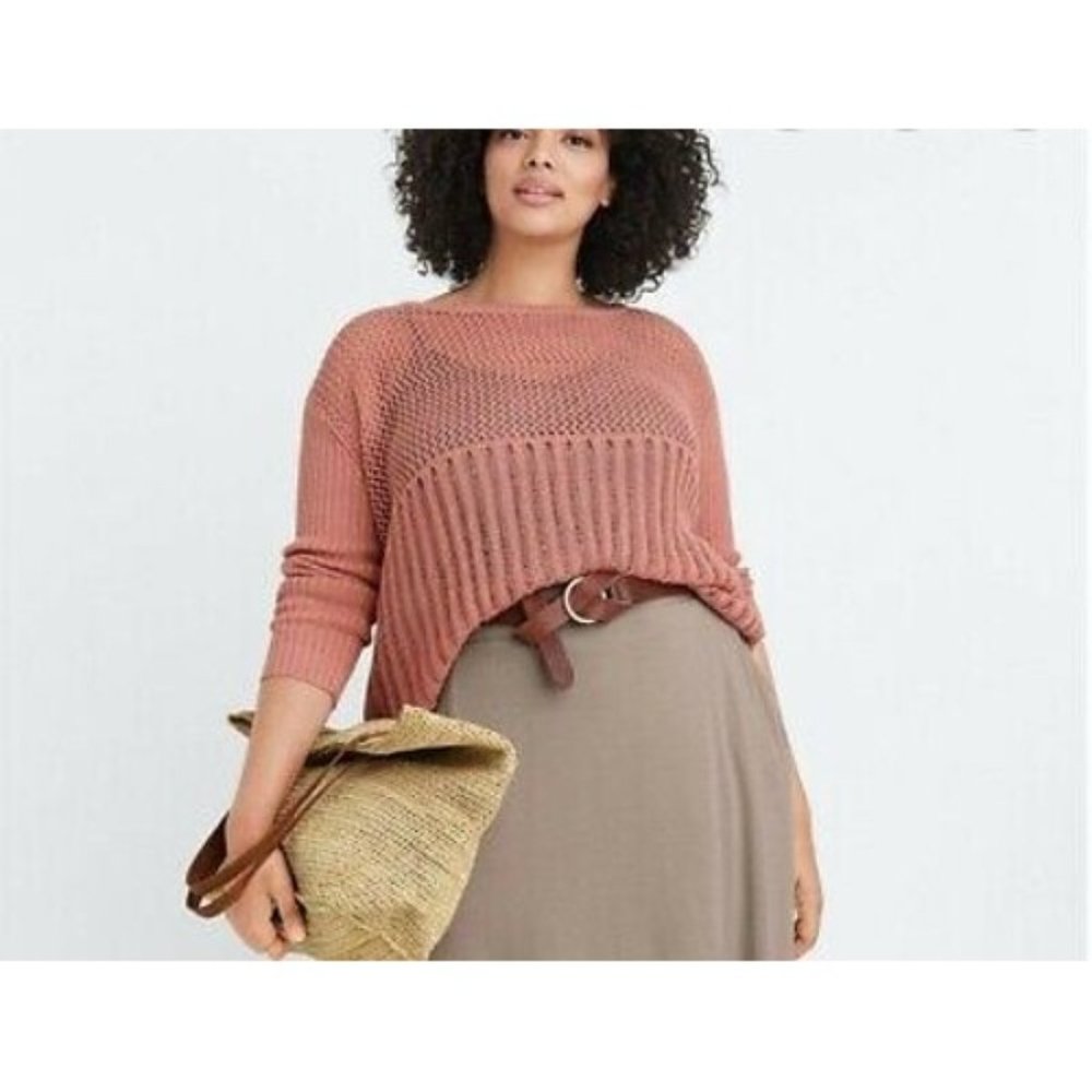 Ryllace Organic Linen Regatta Tunic Sweater 1X